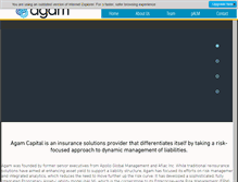 Tablet Screenshot of agamcapital.com